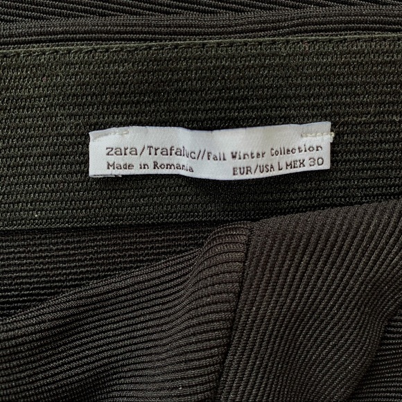 Zara black elastic pencil skirt size L - Picture 7 of 7